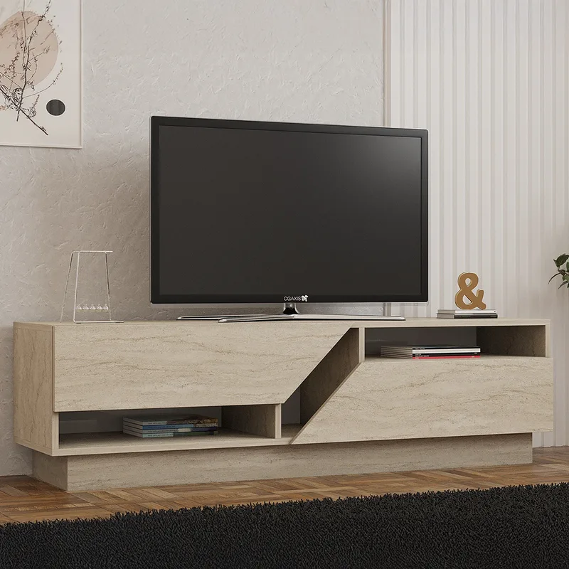 Βάση Τηλεόρασης Koza - Travertine 835Puq6409 (160x45x40)