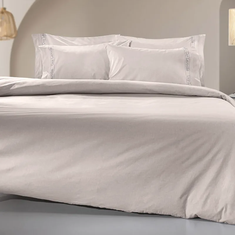 Σεντόνι Μεμονωμένο Διπλό 140X200+32 Guy Laroche Color Plus Perla Με Λάστιχο (140x200+32)
