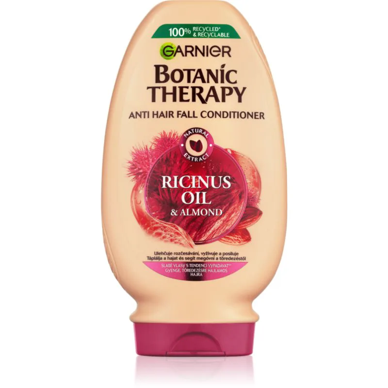 Garnier Botanic Therapy Ricinus Oil δυναμωτικό βάλσαμο για αδύναμα μαλλιά με τάση για αραίωση 200 ml