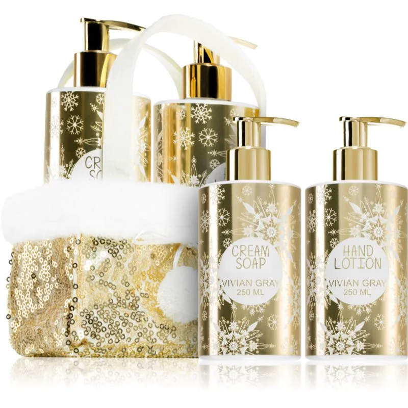 Vivian Gray Golden Glitters Vanilla & Patchouli σετ δώρου για τα χέρια