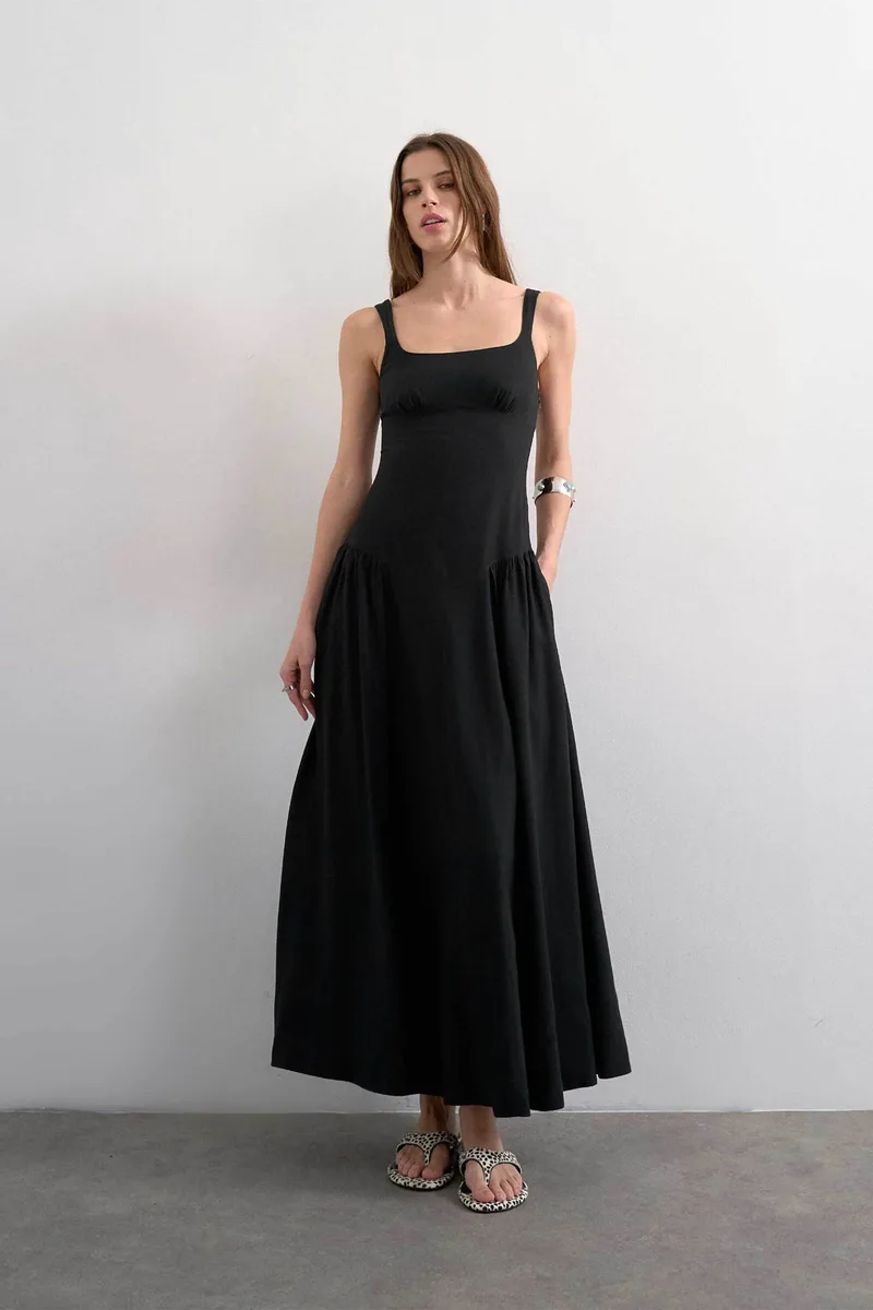 Topshop γυναικείο midi φόρεμα "Μωβ" - 31000747 Μαύρο