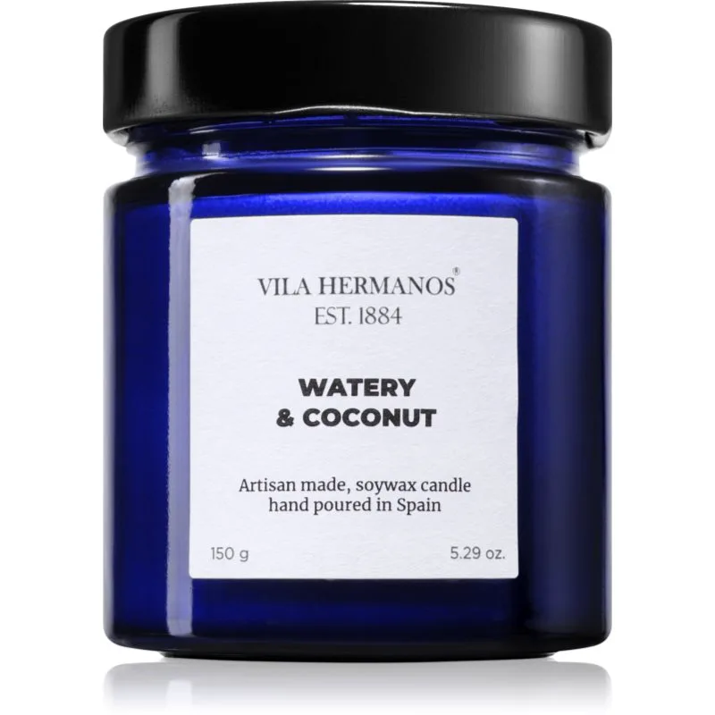 Vila Hermanos Apothecary Cobalt Blue Watery & Coconut αρωματικό κερί 150 γρ