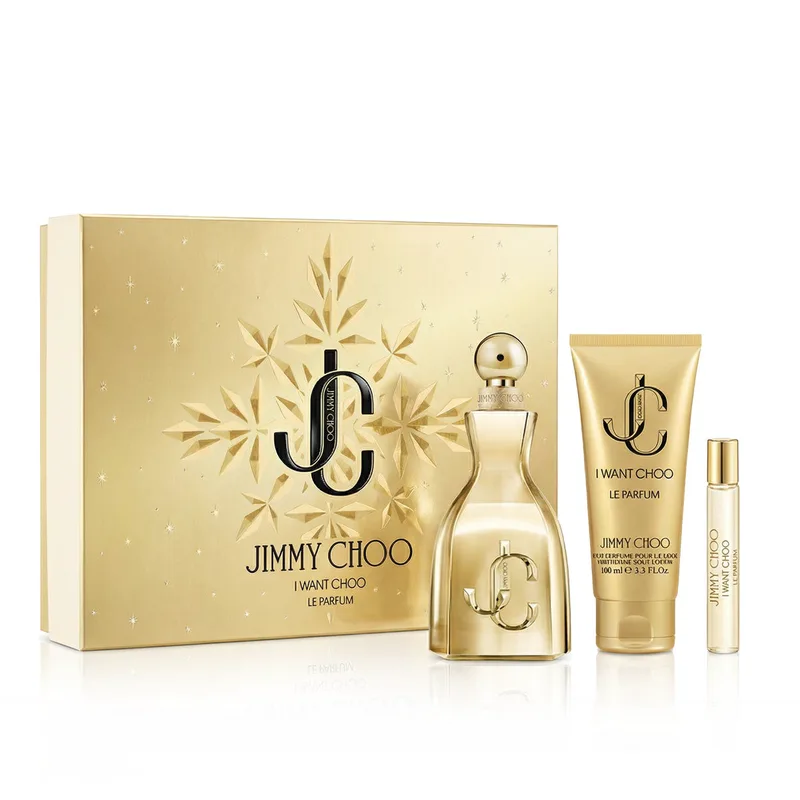 Jimmy Choo I Want Choo Le Parfum 100 ml + Le Parfum MINI 7.5 ml + Body Lotion 100 ml (Woman) 1 pcs