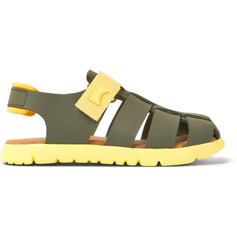 CAMPER Oruga - Πέδιλα Για Κορίτσια - Πράσινο, Μέγεθος 34, Smooth leather