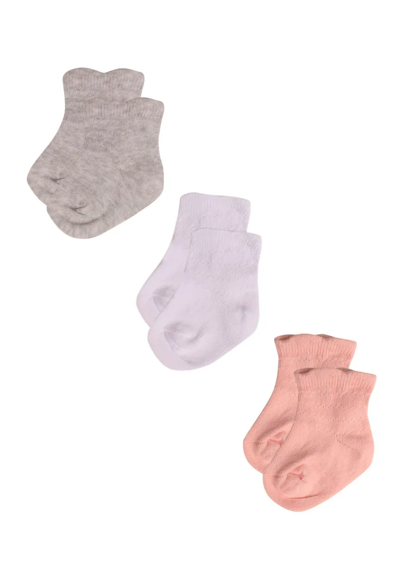 Καλτσάκια bebe με οργανικό βαμβάκι Girly 3 τεμ. 68344A-Πολύχρωμο