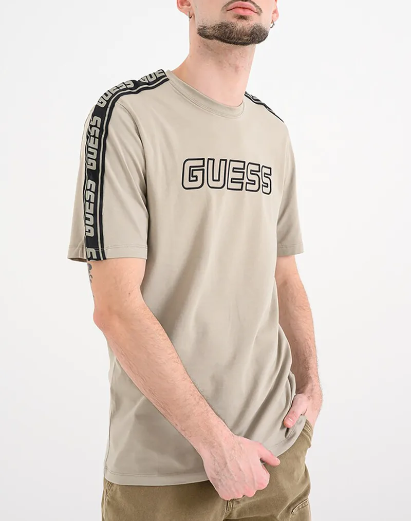 GUESS ARLO CN T-SHIRT ΜΠΛΟΥΖΑ ΑΝΔΡΙΚΟ Z4GI18J1314-G9I0 Biege