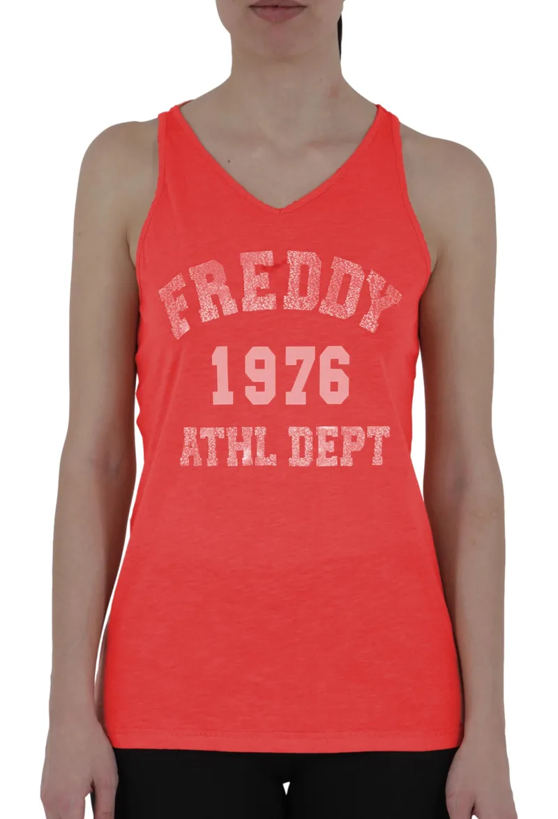 Φανελάκι Freddy Back Cutout S7WBTT1-R44 Γυναικείο