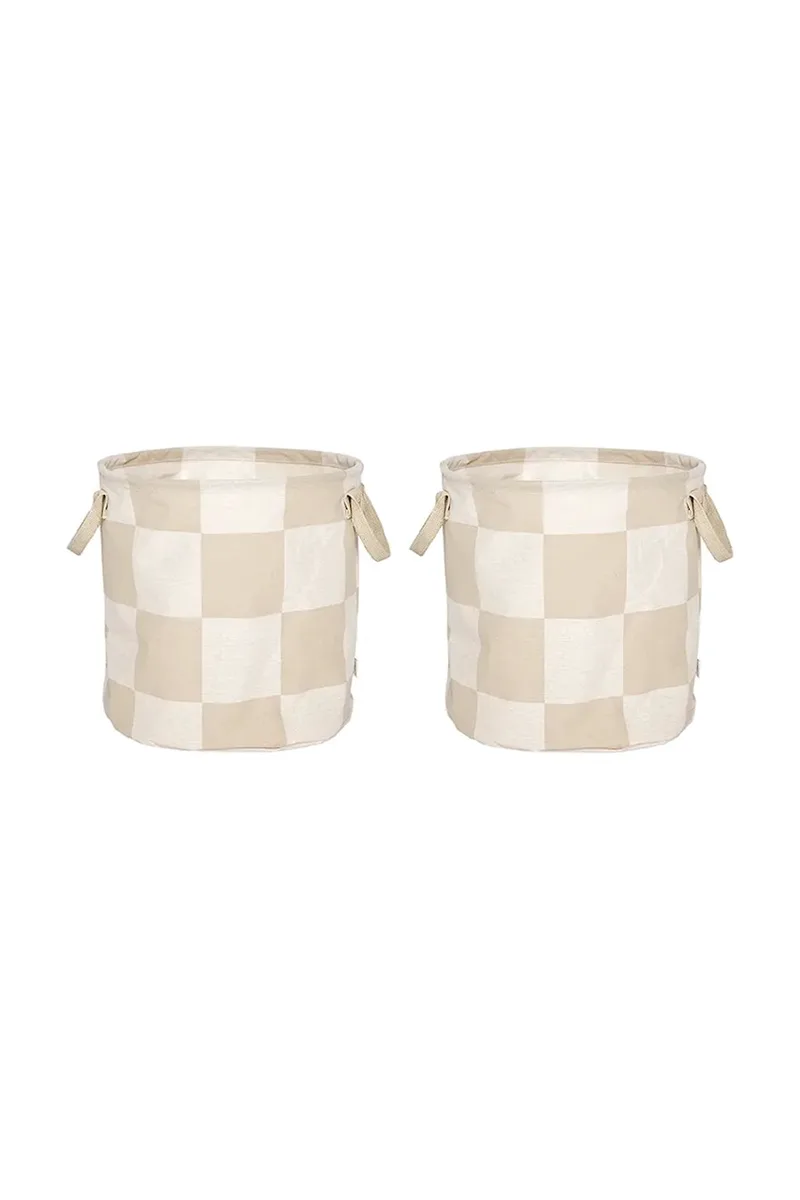 Σετ από καλάθια αποθήκευσης OYOY Chess 32 x 32 x 32 cm 2-pack