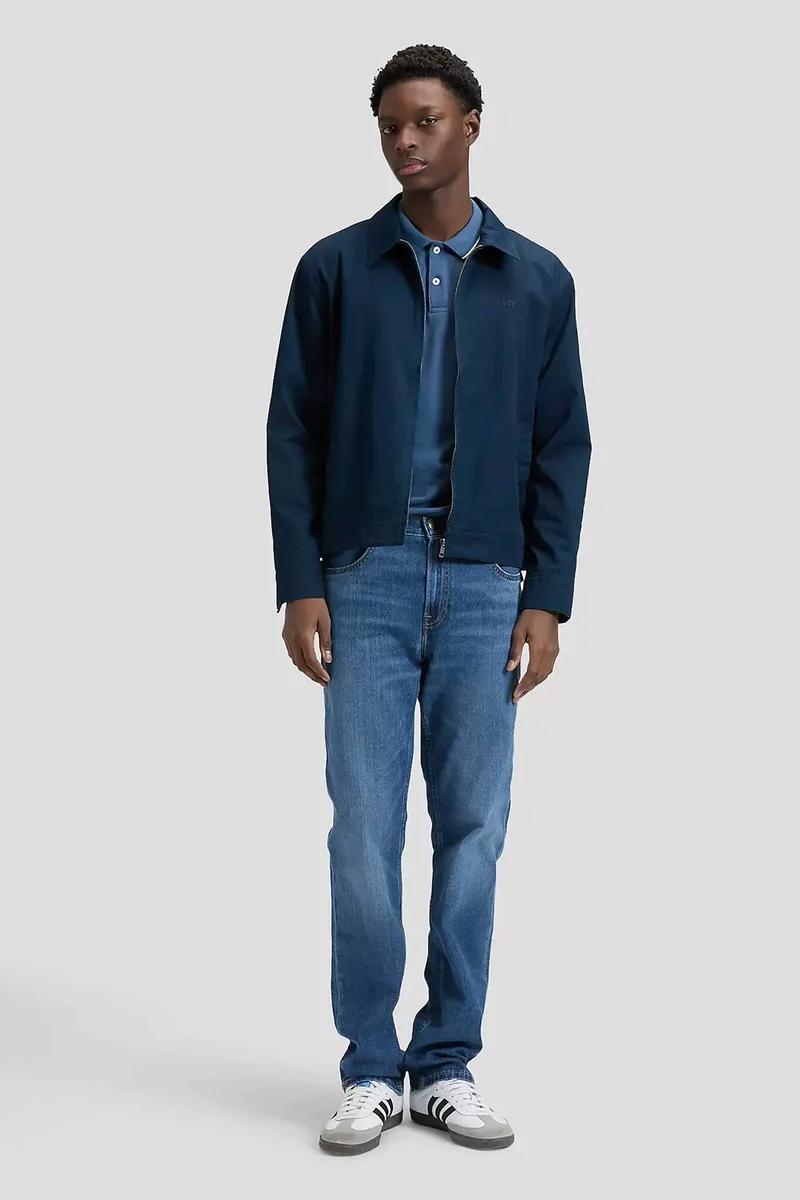 Lee® ανδρικό τζιν παντελόνι πεντάτσεπο Straight Fit "Brooklyn" - 112378730 Denim Blue