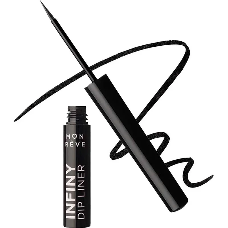 Mon Reve Infiny Dip Liner Waterproof Ultra Long-Wear Liquid Eyeliner Αδιάβροχο Υγρό Eyeliner Πολύ Μεγάλης Διάρκειας 2ml - 01 Black