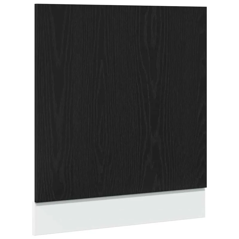vidaXL Πλαίσιο Πλυντηρίου Πιάτων Lyon Μαύρο Δρυς 60x1,5x67 εκ. από Τεχνητό Ξύλο