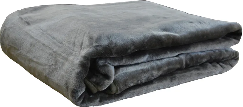 Κουβέρτα Βελουτέ Μονή 160x220 5 Anthracite
