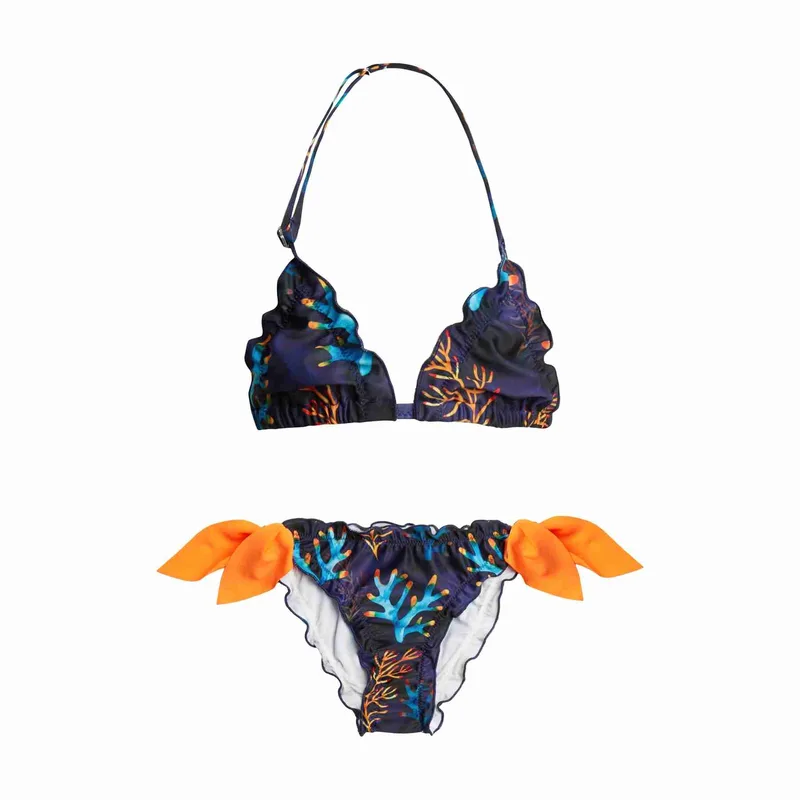 GIRL'S FROU FROU BIKINI MIDNIGHT REEF