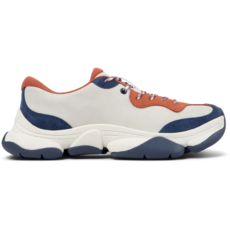 CAMPER Karst 2 - Casual παπούτσια Για Ανδρικα - Λευκό,Μπλε,Πορτοκαλί, Μέγεθος 40, Smooth leather