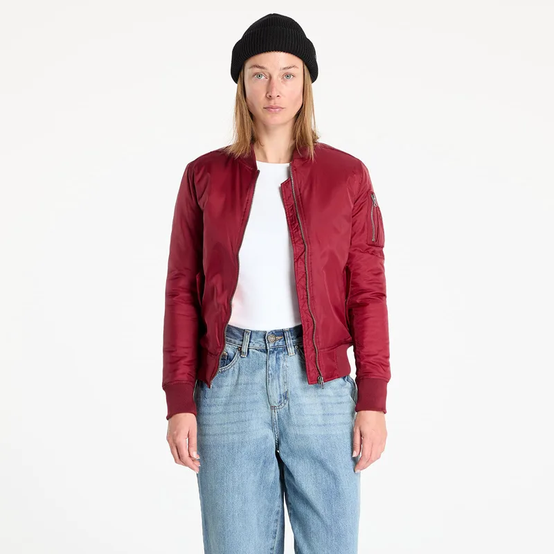 Μπουφάν Urban Classics Ladies Basic Bomber Jacket Wine XS