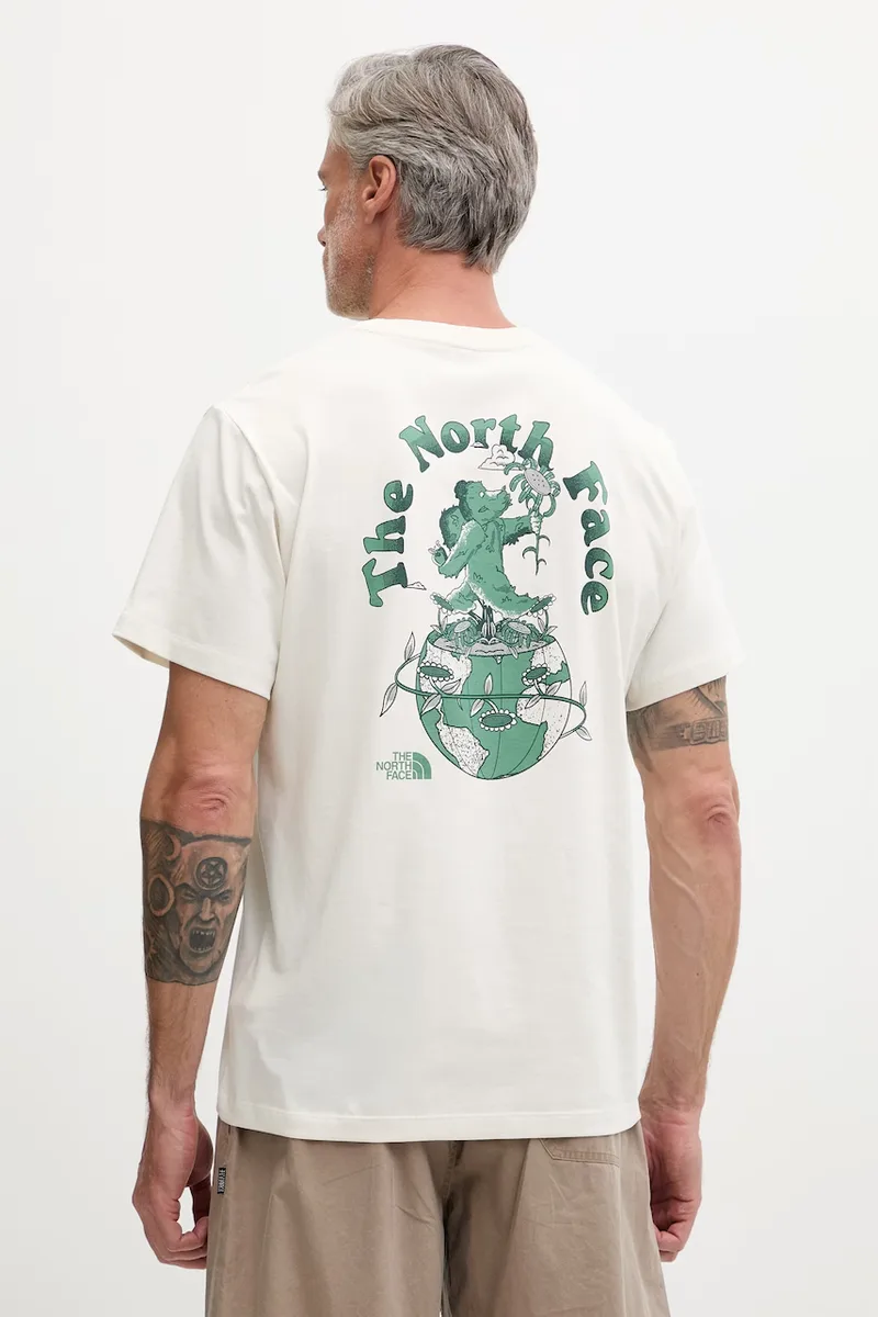 The North Face t-shirt ανδρικό βαμβακερό RETRO EARTH
