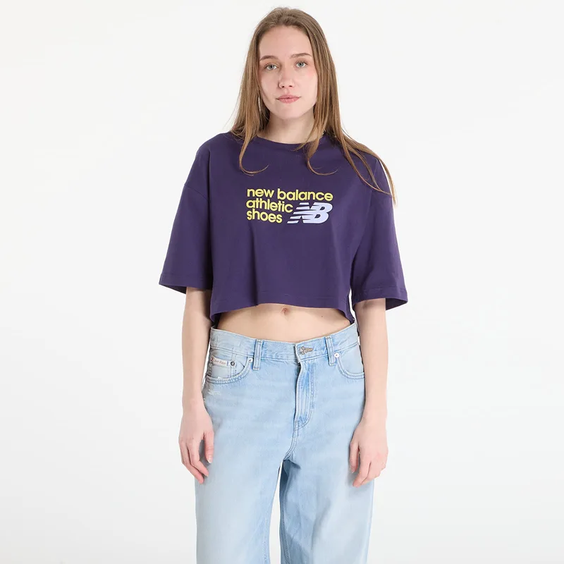 T-shirt New Balance Athletics Premium Chest Logo Cropped T-Shirt Boyseerry L