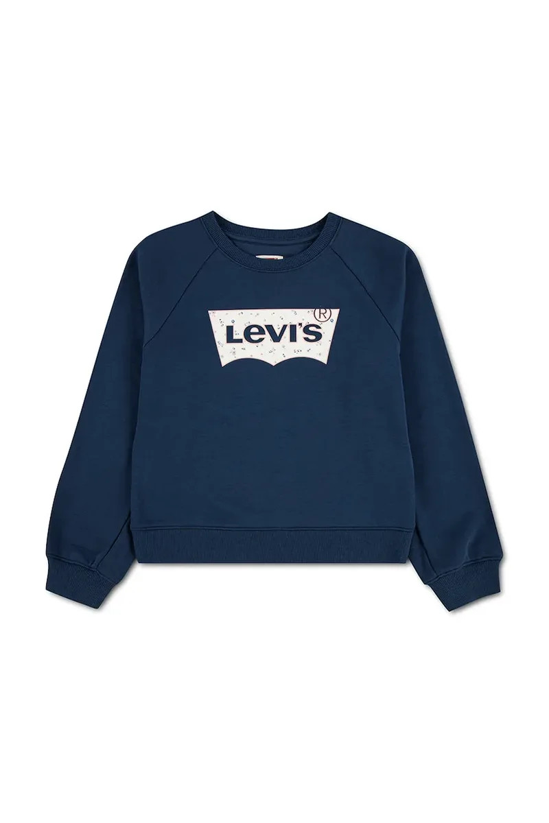Levi's μπλούζα παιδική με βαμβάκι FLORAL BATWING CREW
