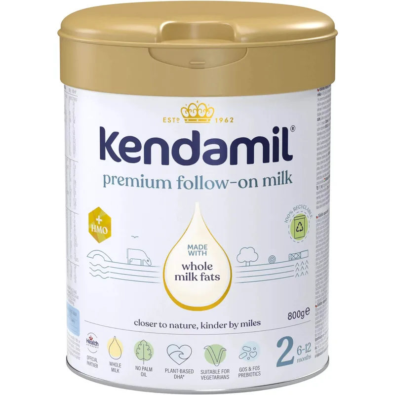 Kendamil Premium Follow-On Milk 2 Υψηλής Ποιότητας Γάλα Πλήρες 2ης Βρεφικής Ηλικίας σε Σκόνη 6-12m 800g