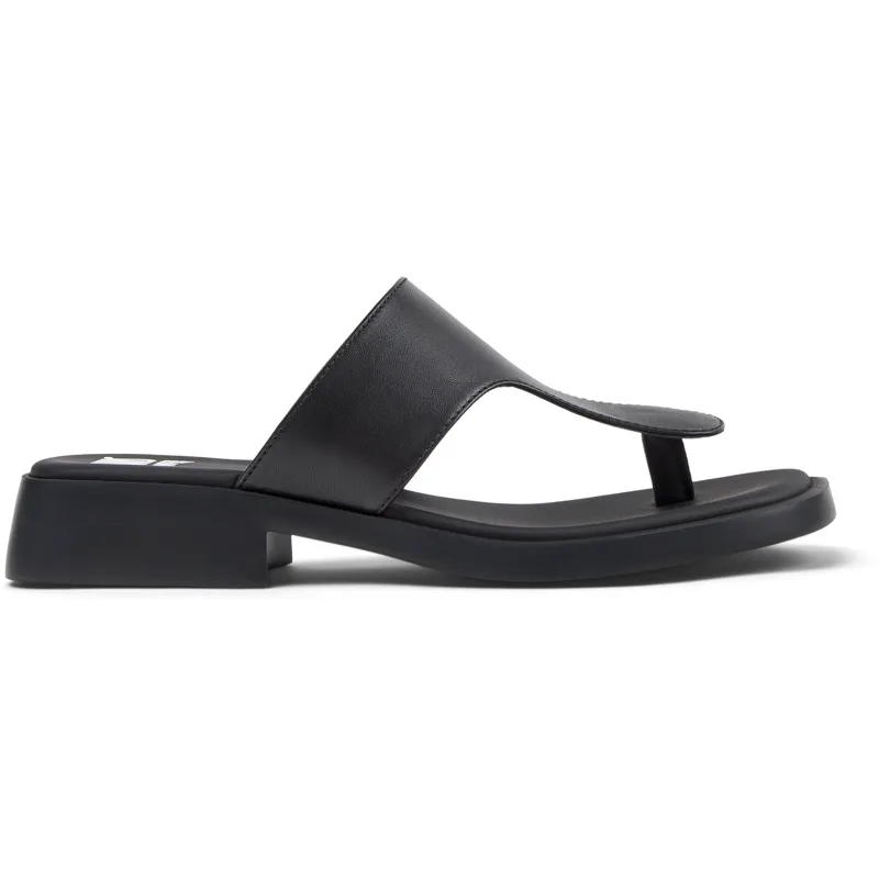 CAMPER Twins - Πέδιλα Για Γυναικεία - Μαύρο, Μέγεθος , Smooth leather