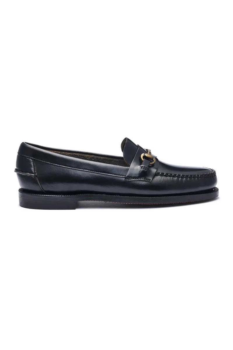 Sebago® γυναικεία loafers δερμάτινα με αγκράφα "Classic Joe W" - L7001CD0-902R Μαύρο