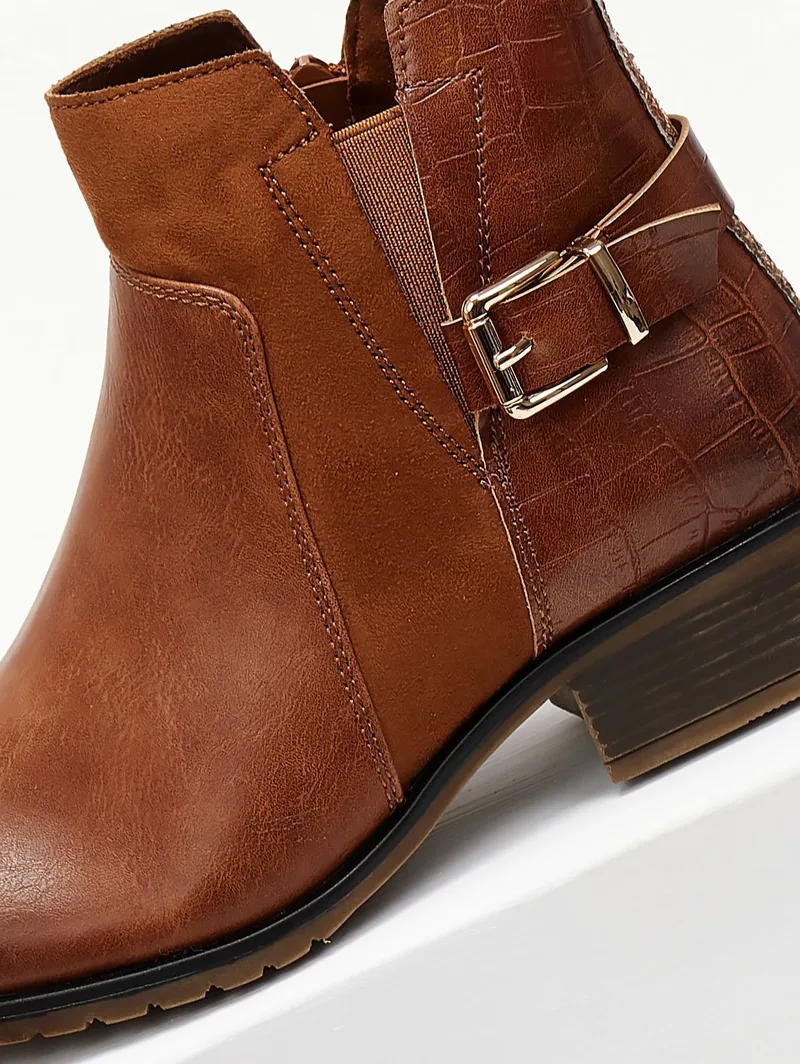 ERYNN Ankle Boots with Glitter - M670 - Tan