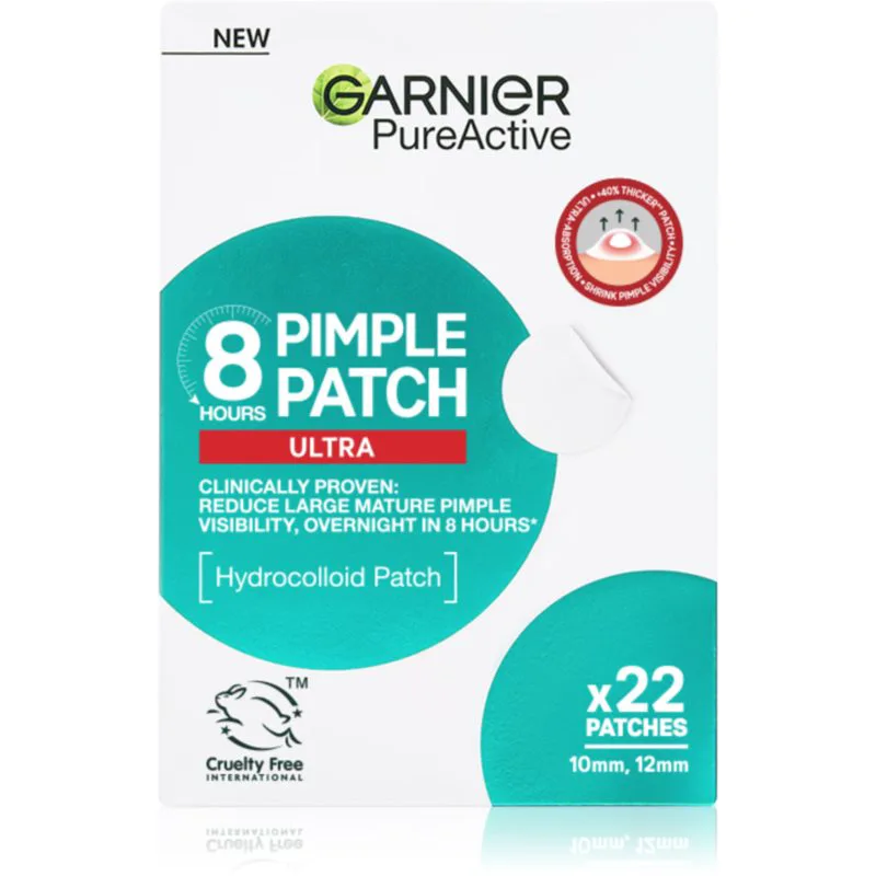 Garnier Pure Active Pimple Patch Ultra έμπλαστρα για προβληματκή επιδερμίδα κατά της ακμής 22 τμχ