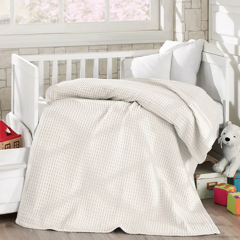Κουβέρτα Πικέ Κούνιας 120x160 Beauty Home 5116 Solid Μπεζ 120x160