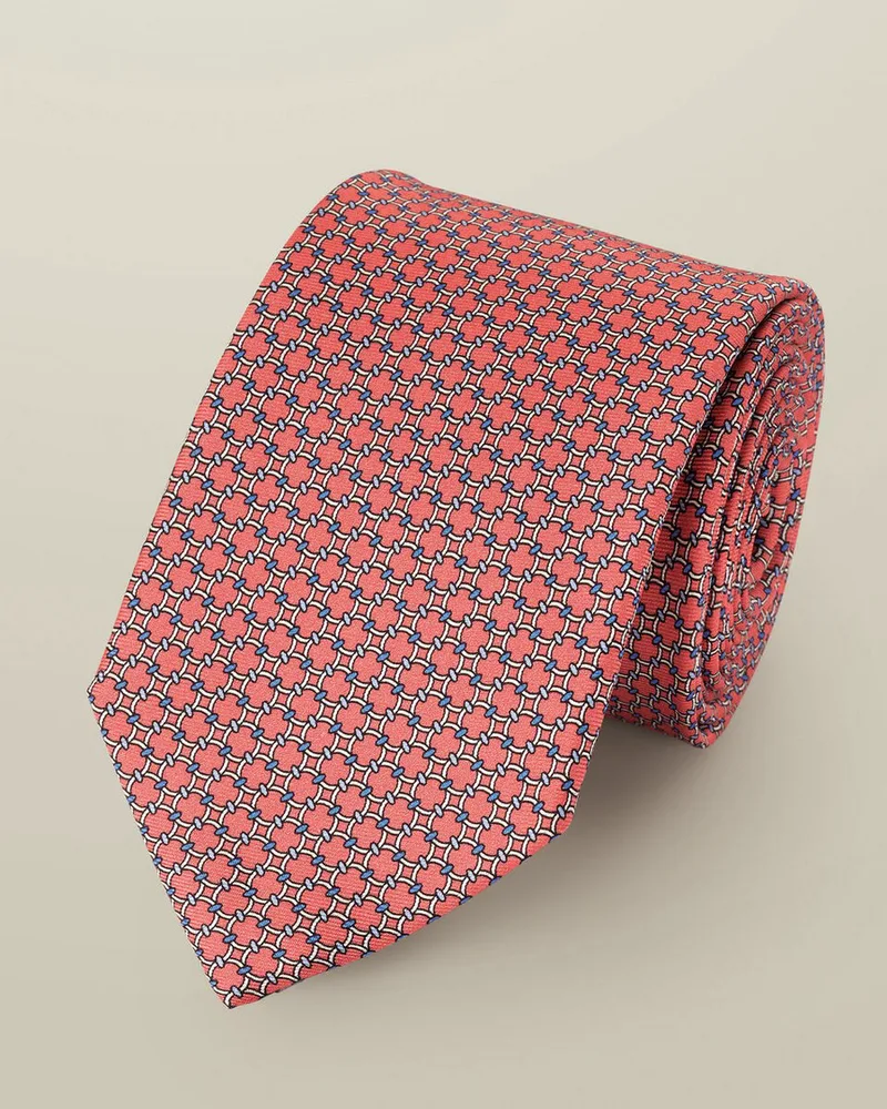Charles Tyrwhitt Ανδρική Γραβάτα Με Printed Σχέδιο Από Μετάξι