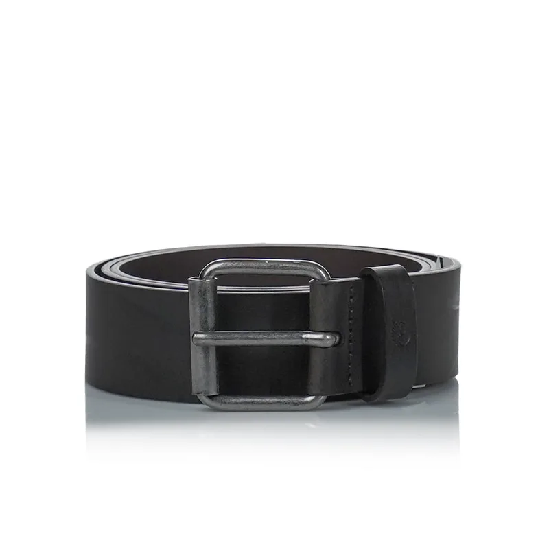 TIMBERLAND 40mm recycled leather belt BLACK TB0A23UE0011