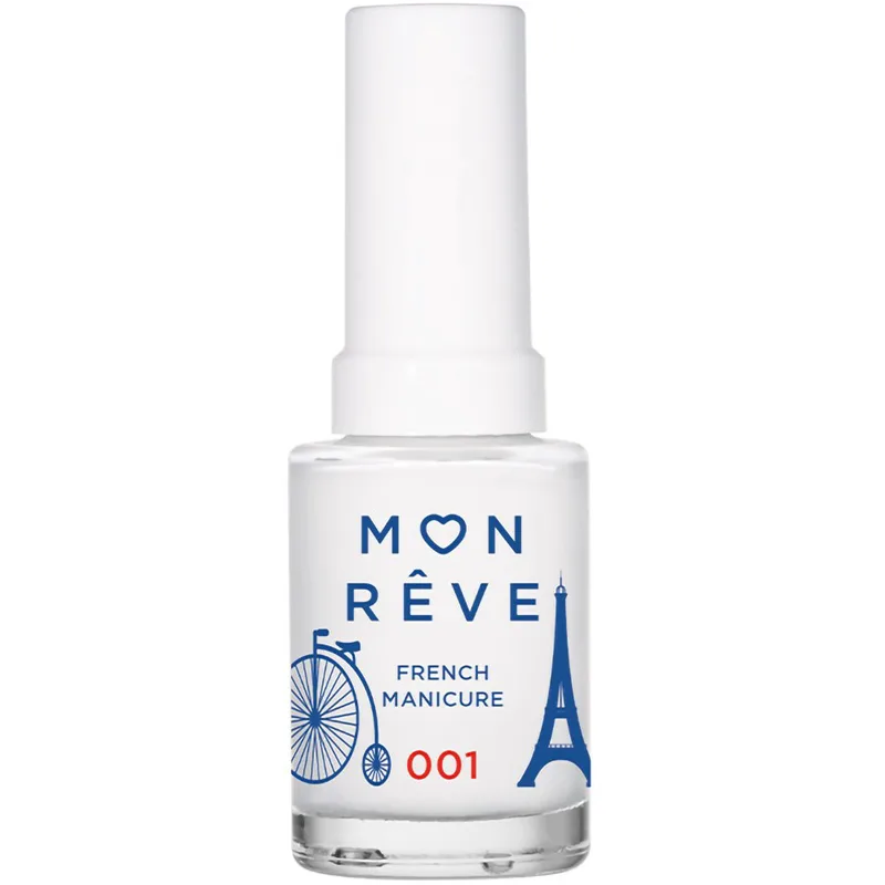 Mon Reve French Manicure Nail Color Βερνίκι Νυχιών για Γαλλικό Μανικιούρ 13ml - 001 White Tip