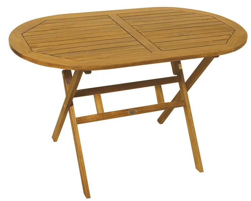 Ξύλινο ,Οβάλ Πτυσσόμενο Τραπέζι Acacia 120 x 70 x 72(h)cm