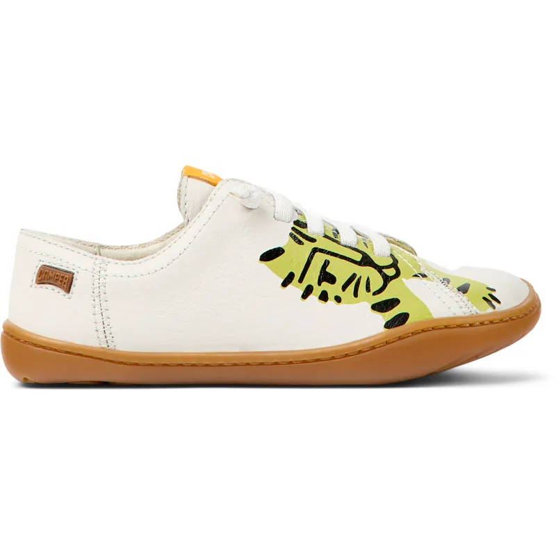 CAMPER Twins - Smart casual παπουτσια Για Κορίτσια - Λευκό,Πορτοκαλί,Μπλε, Μέγεθος 28, Smooth leather