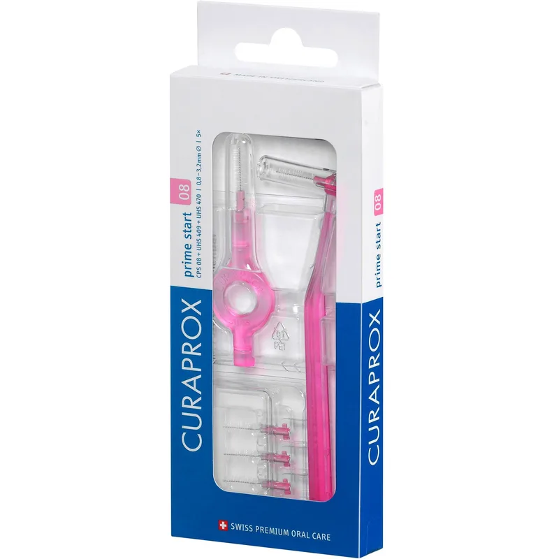 Curaprox 08 Prime Start CPS Μεσοδόντια Ροζ Βουρτσάκια 5 Τεμάχια