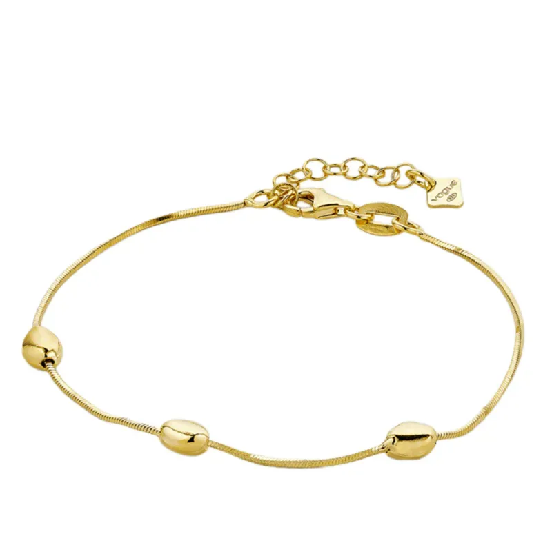 Βραχιόλι γυναικείο Vogue 925 με gold beans 3324301 3324301 Ασήμι