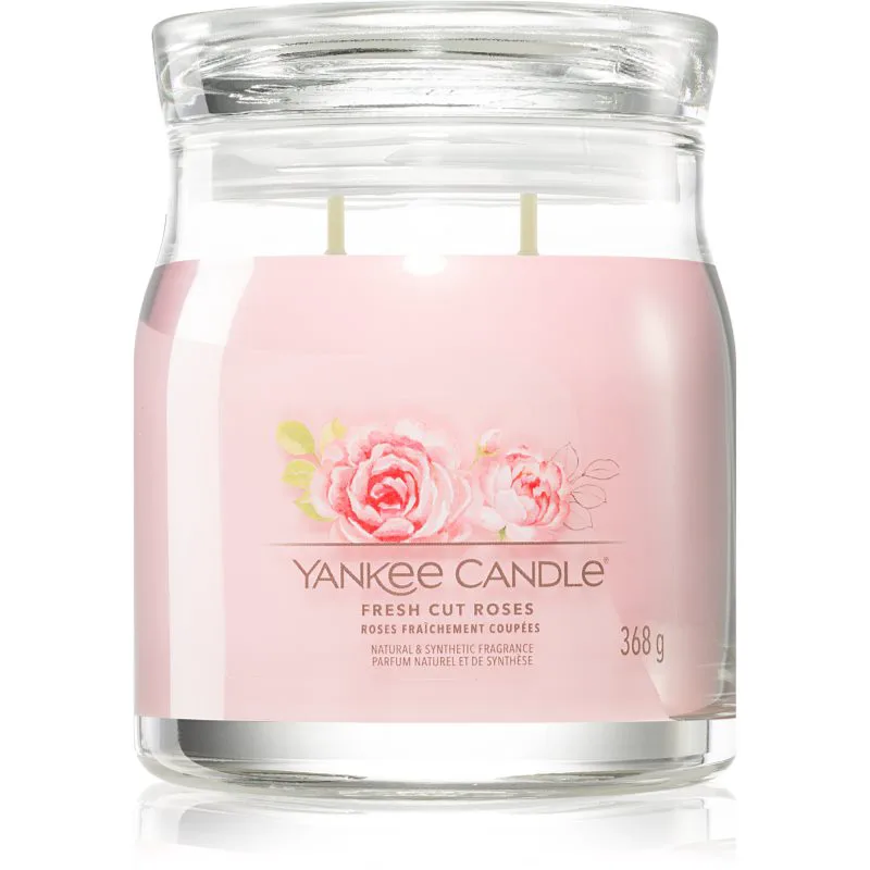 Yankee Candle Fresh Cut Roses αρωματικό κερί 368 γρ