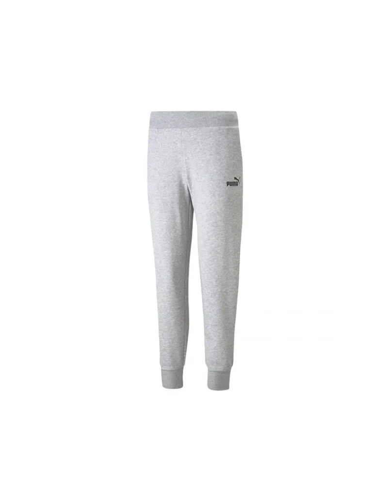 Puma Essentials Ψηλόμεσο Παντελόνι Γυναικείας Φόρμας με Λάστιχο Γκρι 586839-04