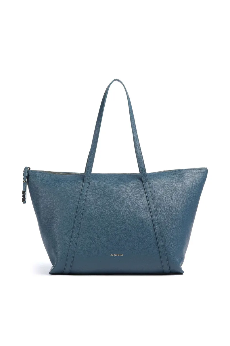 Coccinelle γυναικεία δερμάτινη τσάντα shopper "Nory" - E1U45-110101 Μπλε