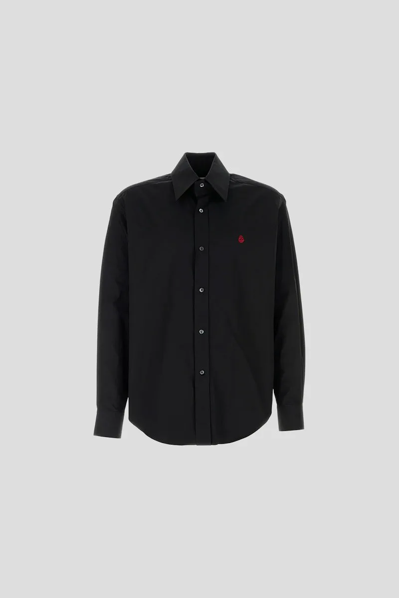 ALEXANDER MCQUEEN Ανδρικό Μαύρο Black Shirt With Logo