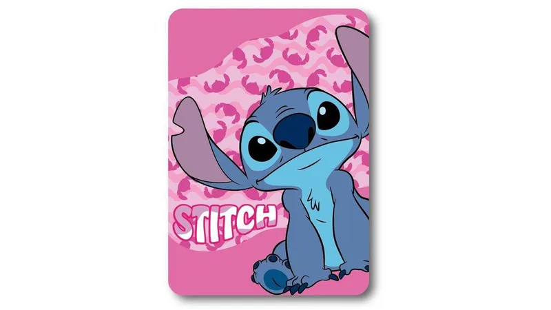 Κουβέρτα Κούνιας Fleece 100x140εκ. Disney Home Stitch 28 Ροζ Digital Print DimCol (Ύφασμα: Polyester, Χρώμα: Ροζ, Μέγεθος: Κούνιας) - DimCol - 54462527012
