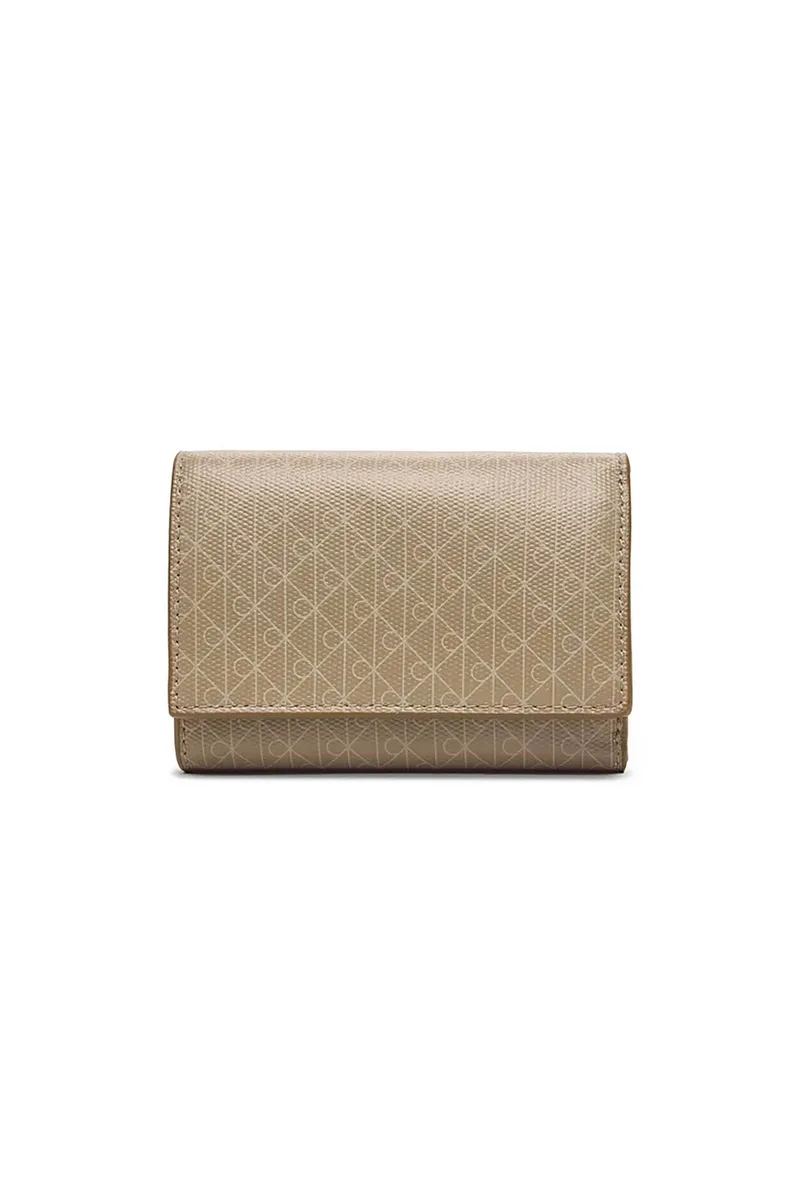 Calvin Klein Jeans γυναικείο πορτοφόλι με all-over logo print - LV04F1118G Μπεζ