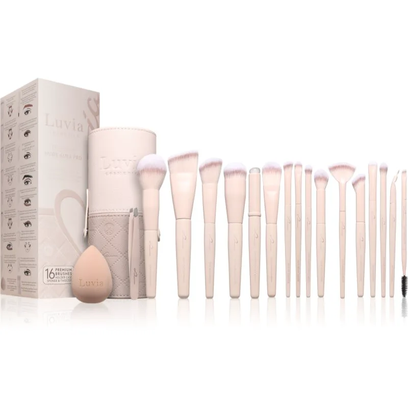 Luvia Cosmetics Nude Aura Pro σετ με πινέλα με θήκη
