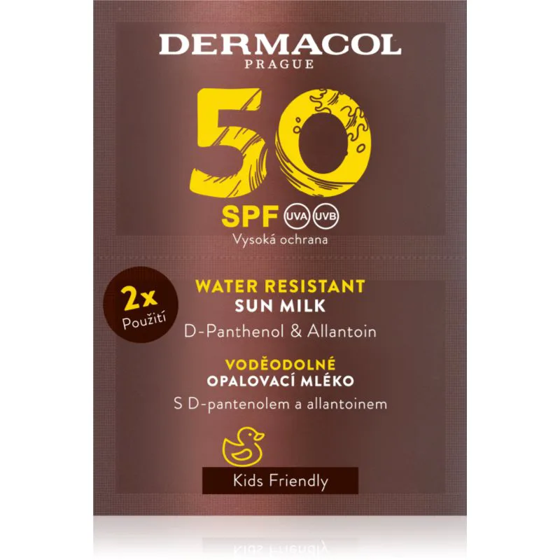 Dermacol Sun Water Resistant αδιάβροχο αντηλιακό γάλα SPF 50 2x15 ml