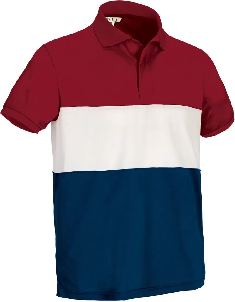Κοντομάνικο Polo Shirt VARSITY Valento POVAVARRB Lotto Red-White-Orion Navy Blue