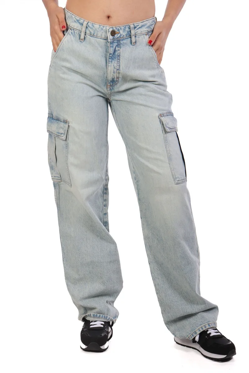 GUESS JEANS ΠΑΝΤΕΛΟΝΙ JEANS CARGO G10 ΑΝΟΙΧΤΟ ΜΠΛΕ