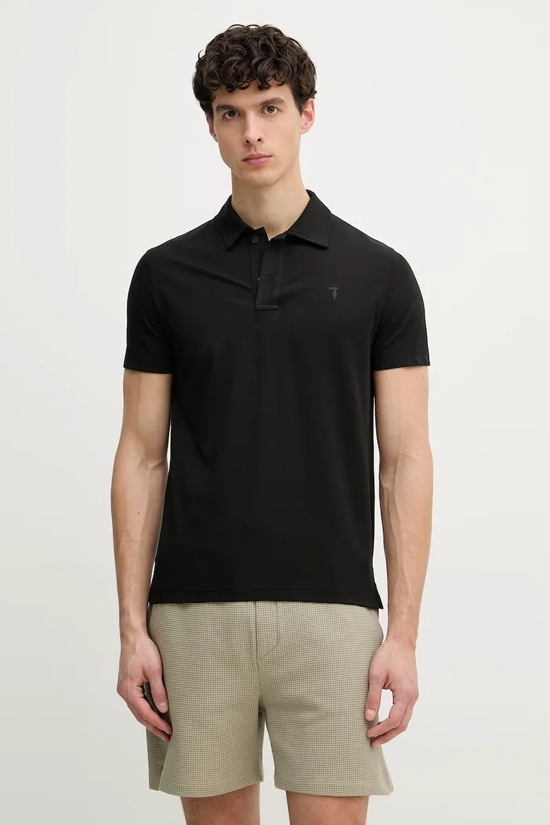 Trussardi πόλο ανδρικό με πρόσμιξη μεταξιού