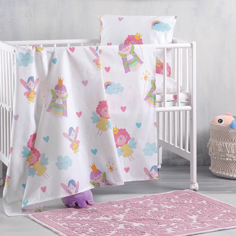 Σετ σεντόνια κούνιας (120Χ160) FAIRIES, RYTHMOS HOME