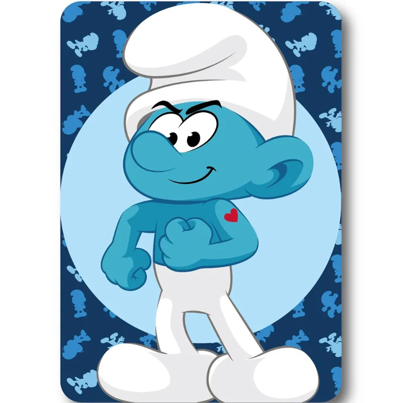 Κουβέρτα Fleece Κούνιας 100x140 Dimcol Smurfs 11 Blue
