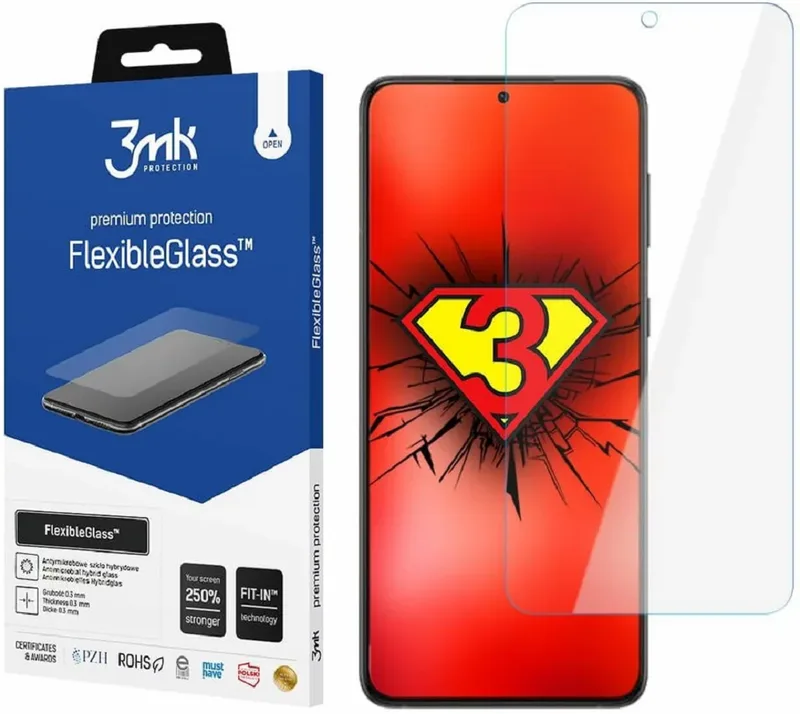 3MK Premium Flexible Glass - Αντιχαρακτικό Υβριδικό Προστατευτικό Γυαλί Οθόνης - Samsung Galaxy S23 - 0.3mm (5903108512473)