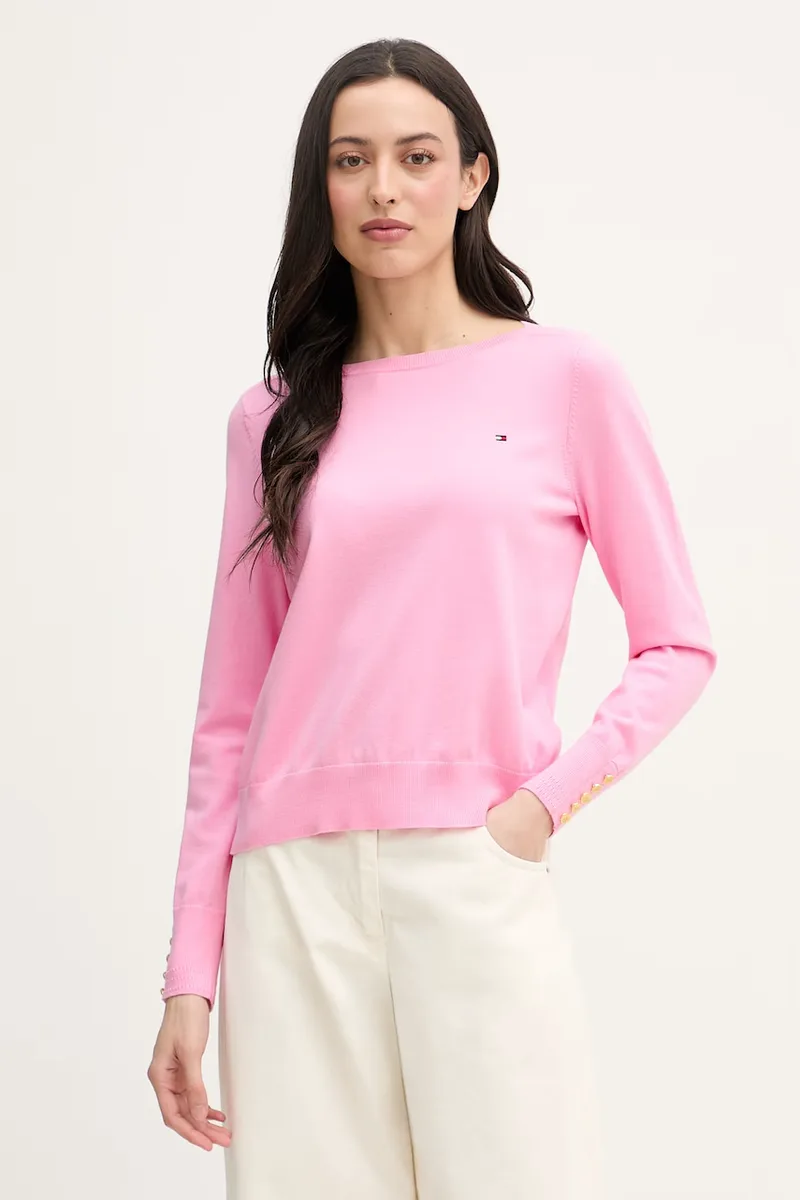 Tommy Hilfiger πουλόβερ γυναικείο με βαμβάκι